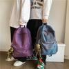 Farbverlauf College-Rucksack: Hongkong-Stil, Großes Fassungsvermögen, Nylon, Spritzwassergeschützt, Schultertasche für Herren.