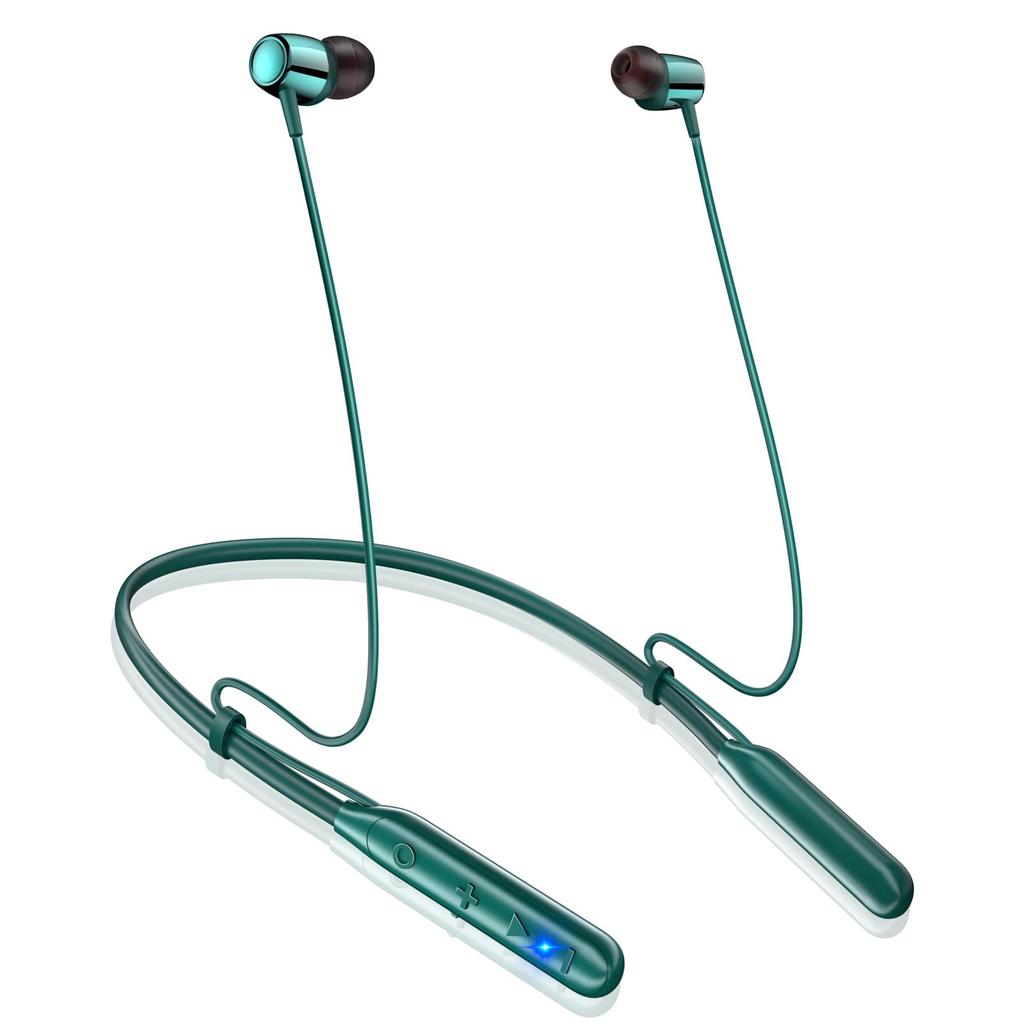 New 2025 Neckband Earphones with Adjustable Length and Bluetooth 40 Hours of Bluetooth CVC Noise Fast Magnetic Automatic Volume Siri and Technical
