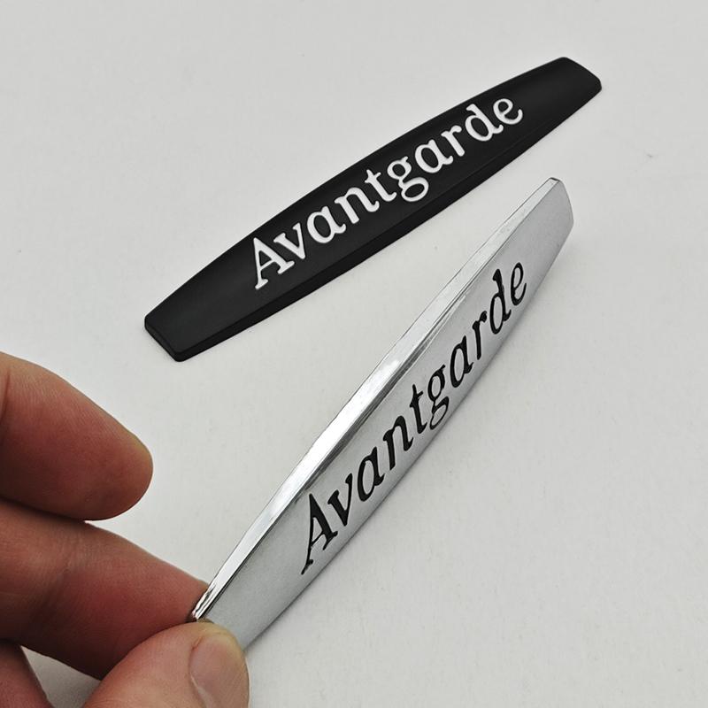 3D Metal Car Sticker Logo Avantgarde Emblem Fender Side Badge For Mercedes benz W210 W211 W203 W204 W205 W212 W213 Accessories