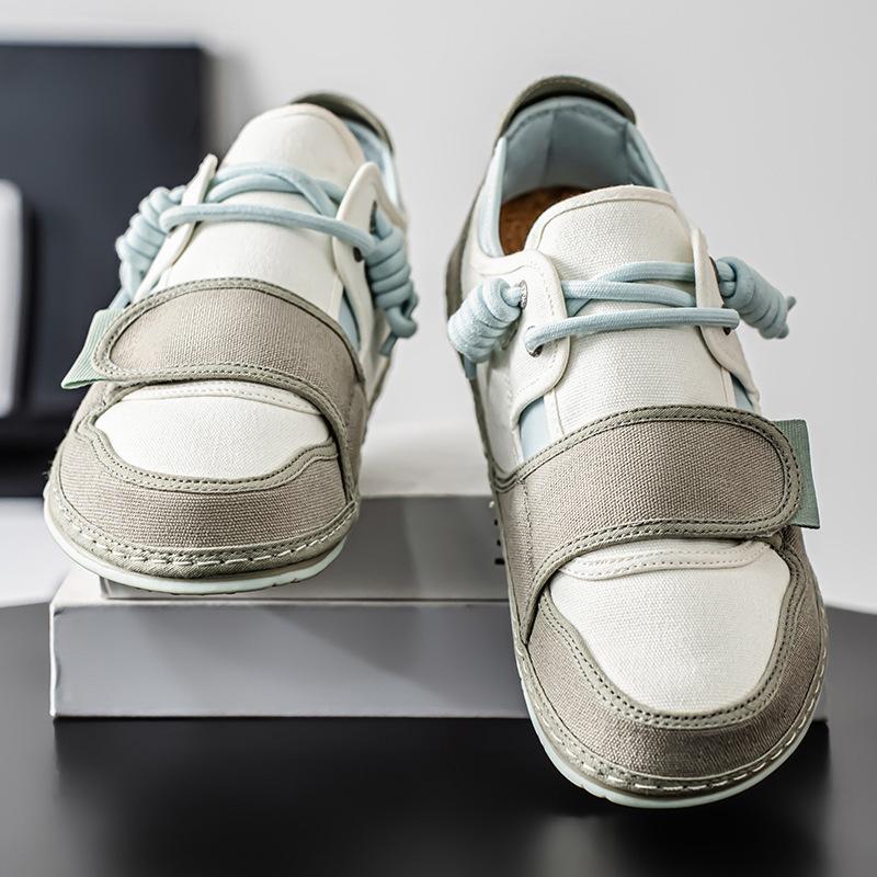 Men's Shoes 2025 Spring and Autumn New Fashion Shoes Men's Flat-soled Soft-soled Models Student Wide Feet Ultra-light Trendy Models