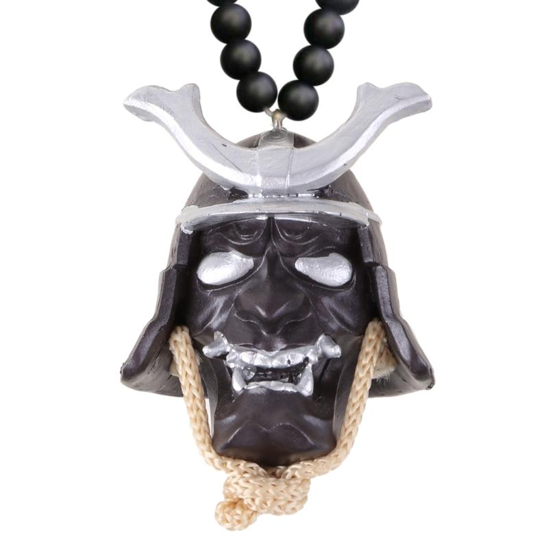 Nowość Japoński Oni Samuraj Brelok do zawieszenia w samochodzie Dekoracja na Halloween Diabeł Stylizacja lusterek wstecznych
