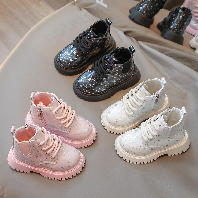 Dziecięce Wiosenne i Jesienne Nowe Buty Chłopięce Kozaki Dziewczęce Miękka Podeszwa Casualowe Buty Dziecięce Pojedyncze Kozaki Krótkie Kozaki