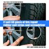 60Pcs Heavy Duty Tire Repair Rubber Nails And Screwdriver Set Suitable For Automobile Motorcycle Leakage Emergency Fix
