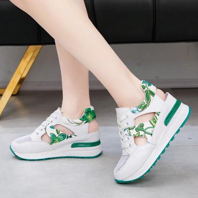 Pantofi sport pentru femei, pantofi sport cu platformă, respirabili, cu amortizare, pentru exterior, pentru fete