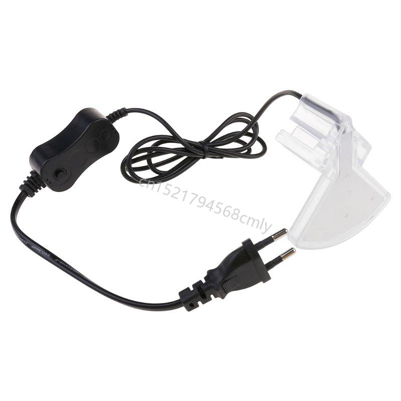 Aquarium Lights Small LED Clip Lamp for Fish Tanks with Separate Power 5W 12 Beads High Brightness White Lighting 6XDE