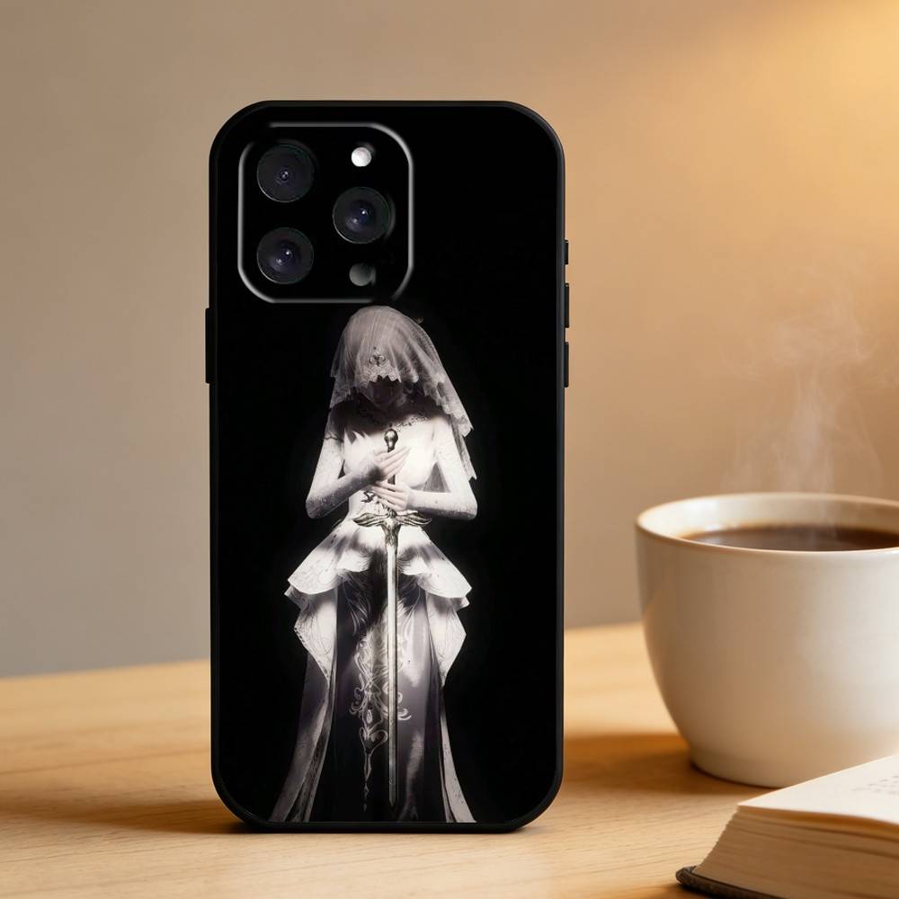 Gothic Coquette Cyber Sigilism  Phone Case For iPhone 16,15,14,13,12,17,Pro Max,Plus Silicone Black Case