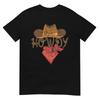 Western Cowboy T-Shirts Howdy T-Shirt - Klassische Passform, Kurze Ärmel, Schwarz