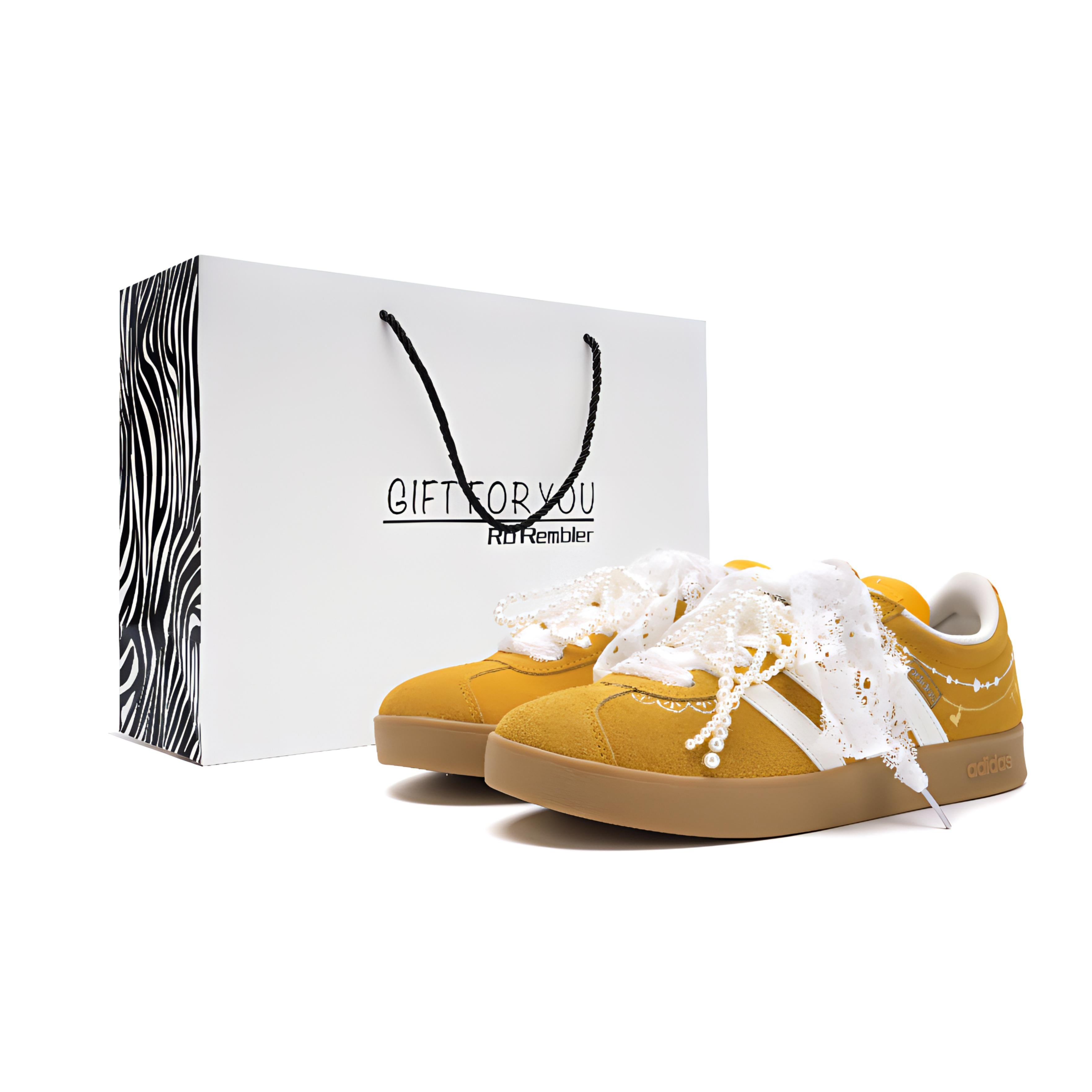 

Adidas Vl Court Classic Low top Skateboard Shoes Unisex Yellow JS4593(Team277- S-BOX) 45⅓