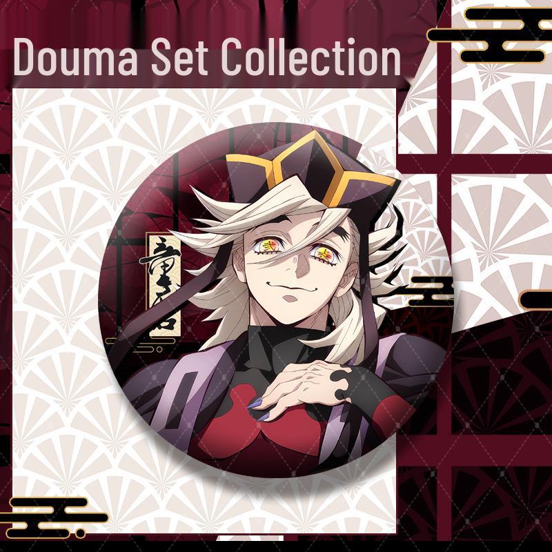 Demon Slayer: Infinite Castle Doma Set - Color Paper Square Badge & Acrylic Collection Doma Collection Set
