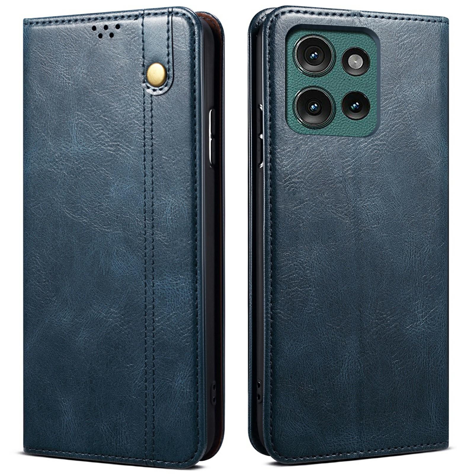 

Чохол для Motorola Moto G75 5G Текстура Crazy Horse Воскова Шкіра Гаманець Підставка Чохол для Телефону C