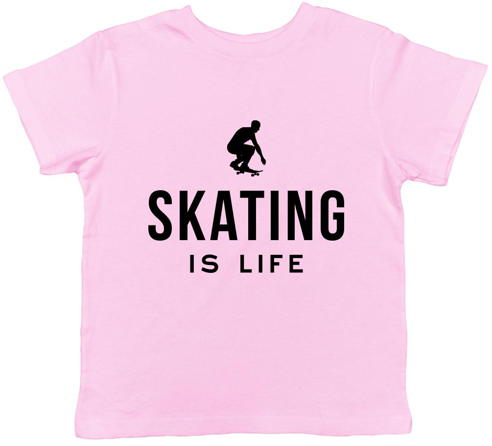 Skateboarding is Life Boys Girls Childrens Kids T-Shirt 130