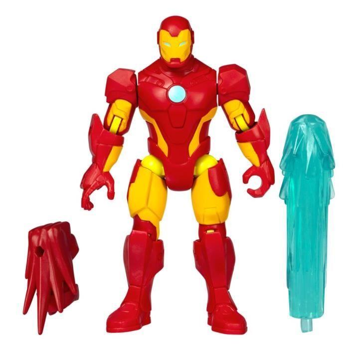 MixMashers Iron Man, figurine 12 cm personnalisable à mélanger et combiner avec accessoires, Marvel, dès 4 ans