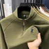 Men's Double-Sided Fleece Half-Zip Stand Collar Sweatshirt - 2025 Autumn/Winter Trend