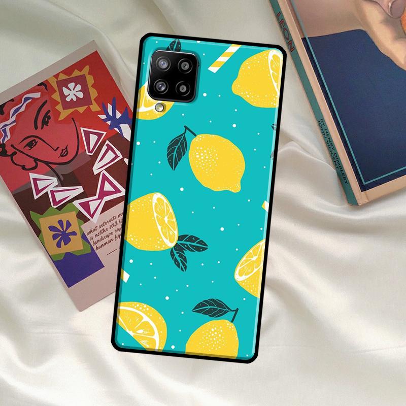 Fruit Lemon Case For Samsung Galaxy A54 A06 A05 A16 A26 A36 A56 A53 A32 A52 A33 A13 A55 A35 A15 A14 A34