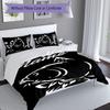 3pcs Custom Name Nash logo Set,Includes 1 Duvet Cover and 2 Pillowcases,All-season Bedroom Decor