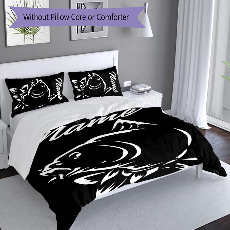 3pcs Custom Name Nash logo Set,Includes 1 Duvet Cover and 2 Pillowcases,All-season Bedroom Decor