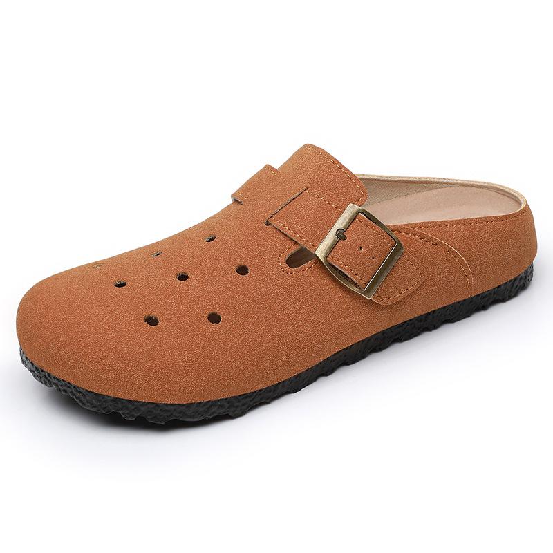 

Женские летние новые туфли-полушлепанцы с закрытым носком, женская уличная обувь, ленивые туфли на одной педали, повседневная обувь, модные одинарные туфли 36