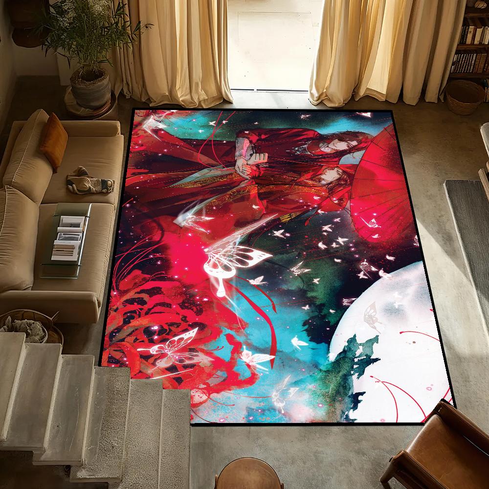 anime Door Mat Official Anti-Slip Heaven Kitchen Bedroom Handmade Tufted Rug Carpet Living Blessing Room Entrance Decoration