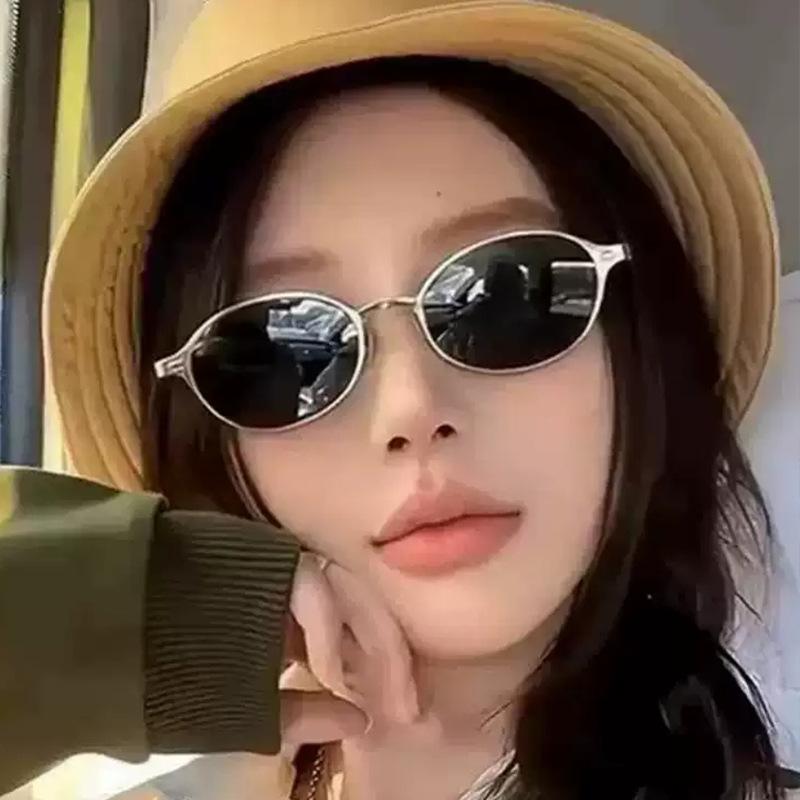 New Vintage Round Sunglasses Women Men Brand Circular Sun Glasses Female Oval Eyewear  for Male Female Eyeglasses