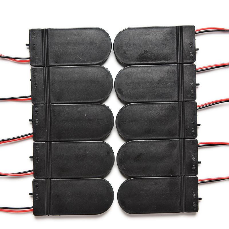 5Pcs DIY Battery Holder Case Box With On-Off Switch For 3V Button Coin Cell CR2032