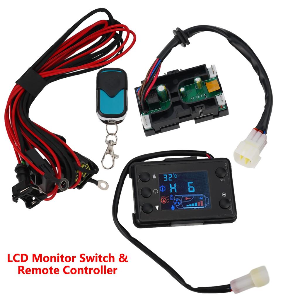 12V Air Diesel Heater LCD Monitor Control Board Motherboard Remote Wire Harness