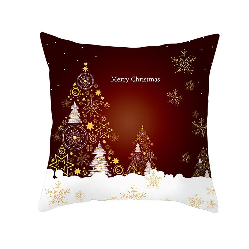 Red Series Christmas Pillow Covers for Home Use, Peach Skin Pillow Covers, Sofa Cushion Covers