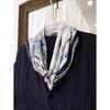 100% Silk Crepe Square Scarf Women Fashion Office Decorative Lace Neckerchief