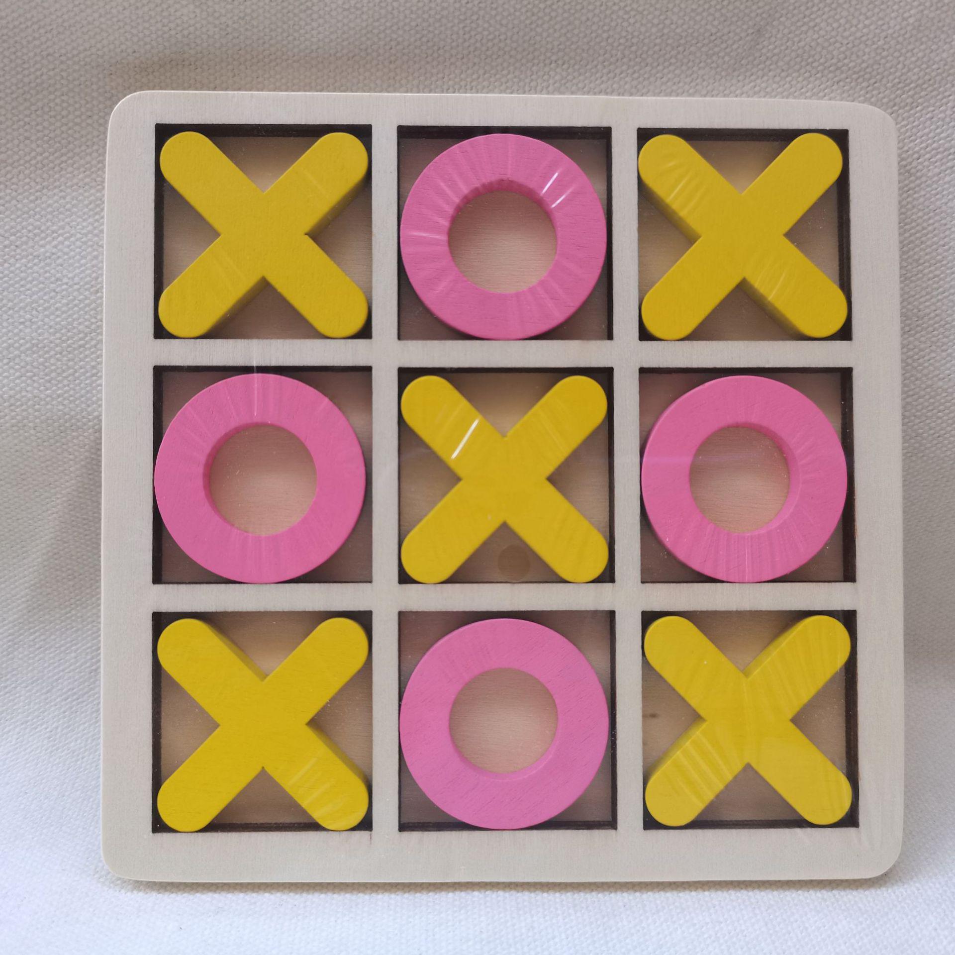 

Деревянная головоломка «Крестики-нолики»: Детская игра для раннего развития и тренировки мышления для детского сада