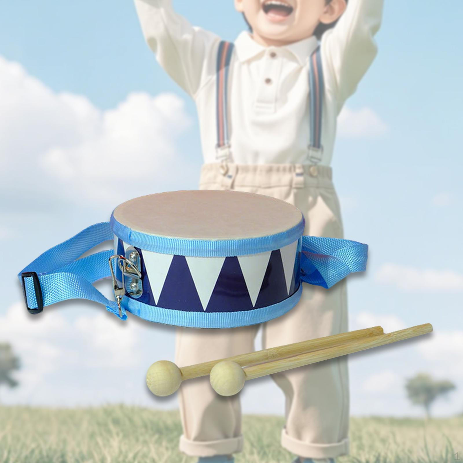 

6-дюймовый малый барабан Аксессуары Портативная развивающая игрушка Подарки Музыкальный инструмент для Blue