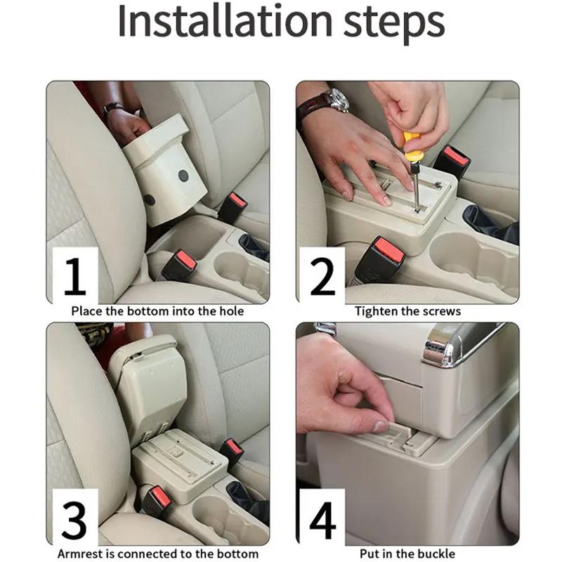 For MG3 armrest box For new MG3 car armrest box central storage box Interior modification charging car supplies right driver