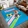 Custom The Powerpuff Girls Mat Personalized Name, Polyester Washable Indoor Entryway Rug, Gift for Christmas, Easter, Thanksgiving Day