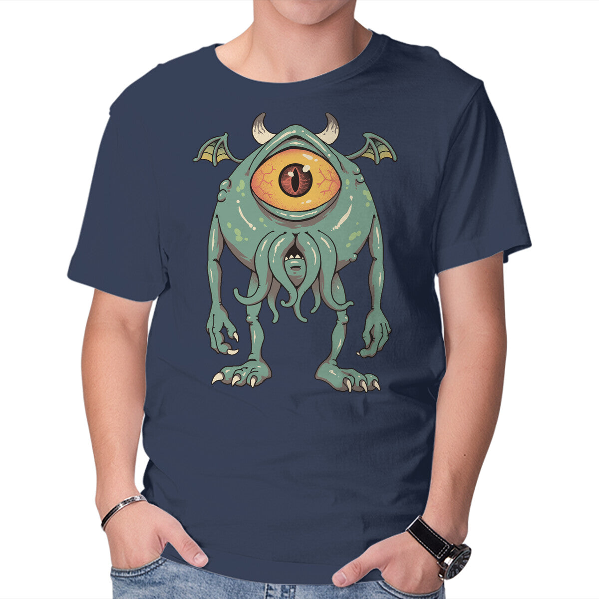 Unisex Crew Neck T-Shirt Cthulhu Inc Graphic Short Sleeve Casual Tee XXXL