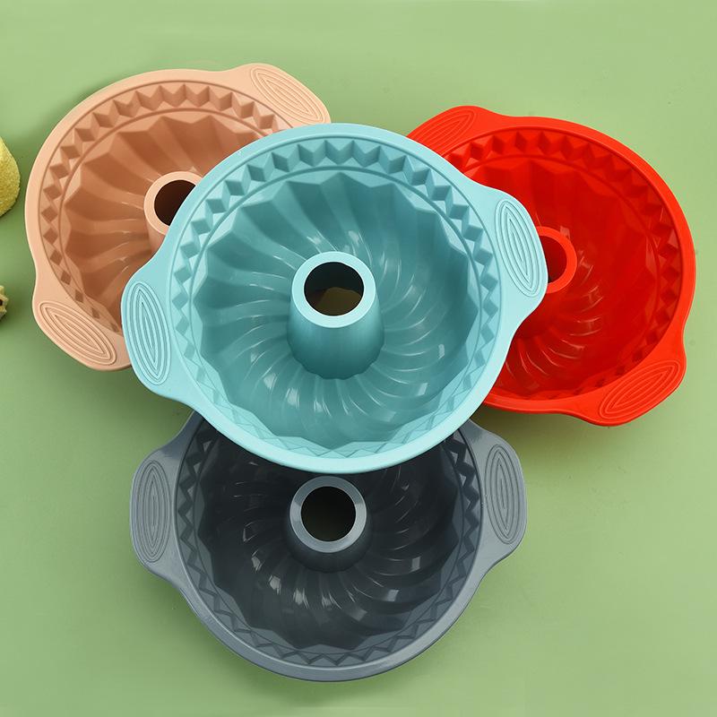 Silicone Round Cake Mold for Chiffon, Bread, Birthday & Mousse - Nonstick & Easy Release Baking Tool