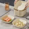 Plastic Fruit Plate White Spitting Bone Dish Household Sauce Dish  Dinning Table