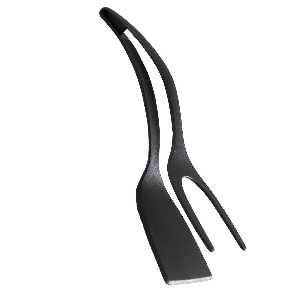 

Многофункциональный инструмент для приготовления жареных яиц Щипцы для легкого переворачивания 2 в 1 Лопатка Щипцы