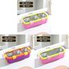 Stainless Steel Bento Box With Divided Compartments For Office And School Use