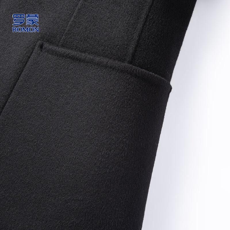 Romon Men's Business Casual Wool Blend Overcoat