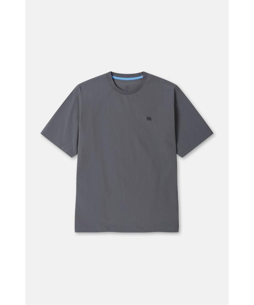 Koolongseupocheu Men'S Daypack Loose Fit Out-Pocket Round Neck Short Sleeve T-Shirt Tltcm26691Dgy