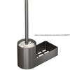 Toilet Brush Wall-mounted Rack Household No Dead Ends Bathroom No Punching Cleaning Toilet Brush Artifact