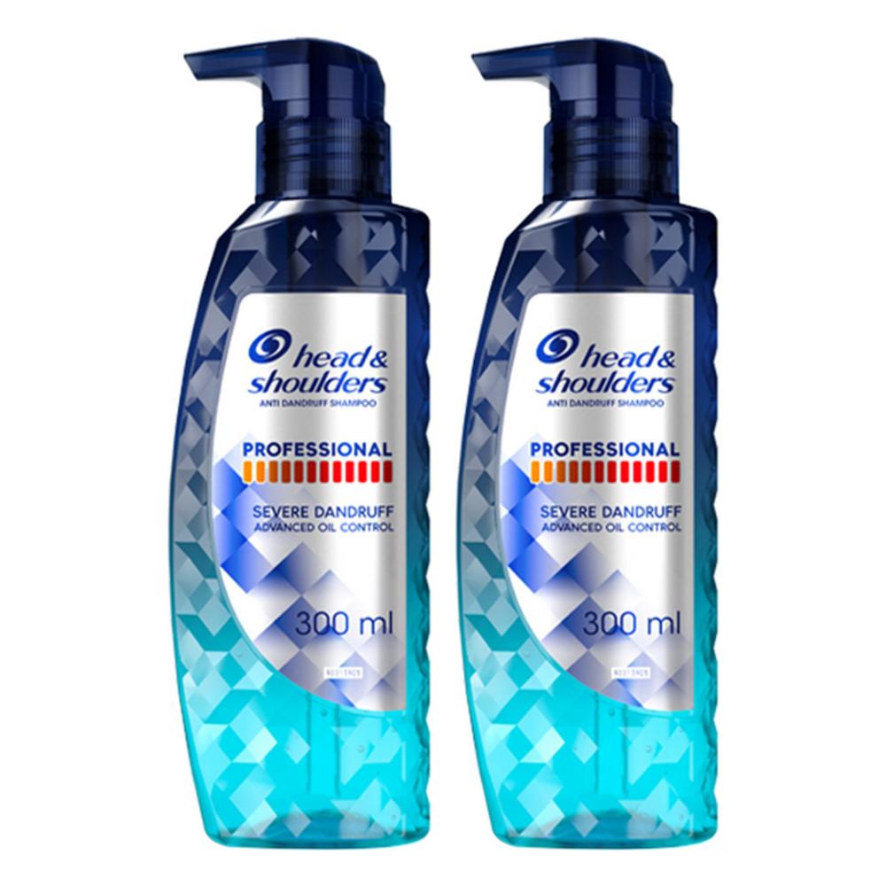 Head & Shoulders Professional Anti-Dandruff Advanced Oil Control Shampoo 300ml 2 pcs