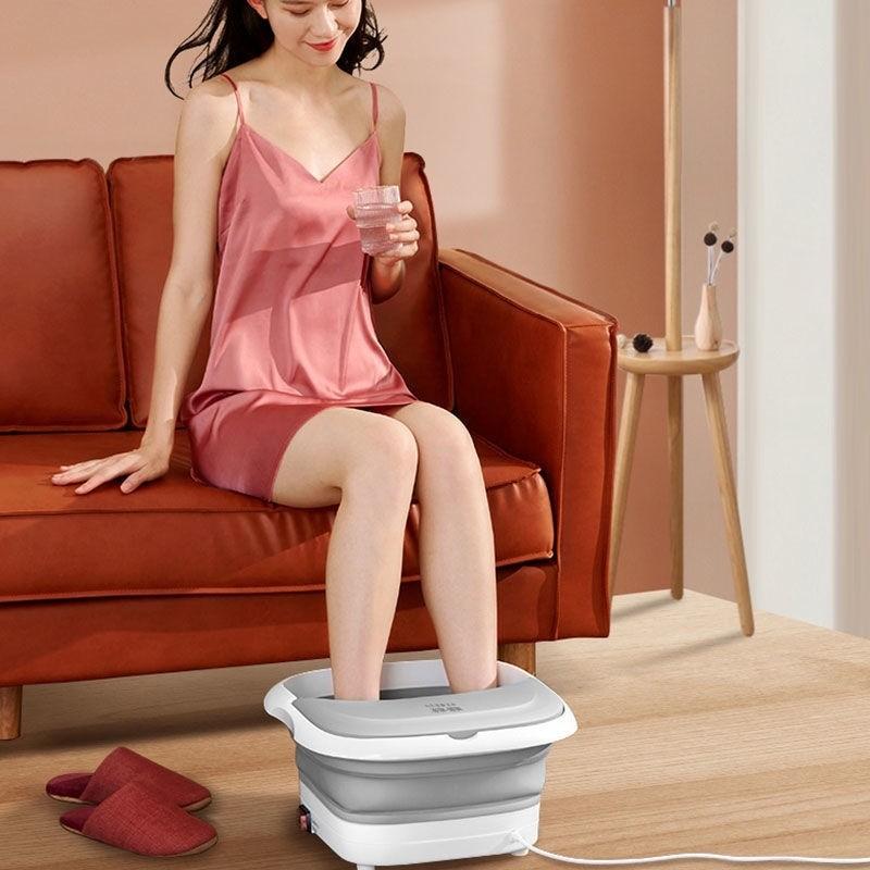 Electric Constant Temperature Foot Bath Tub Folding Foot Massage Bucket Full Automatic Heating Foot Spa Massager