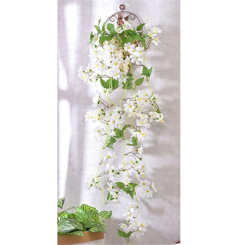 Winter Jasmine Artificial Fake Hanging Silk Flowers Vine Plant Home Garden Decor