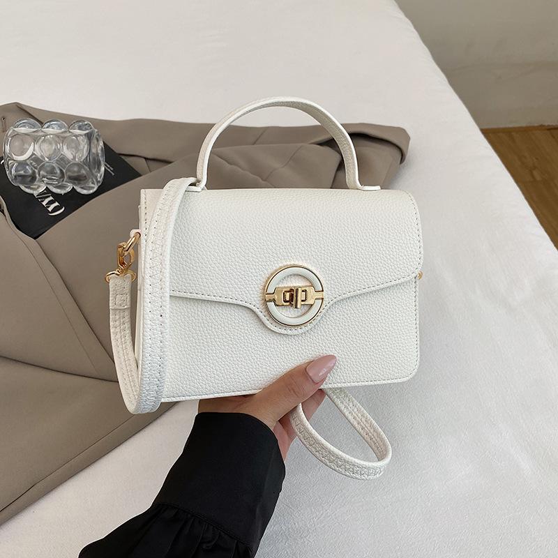 Stylish Simple Fashion Casual Portable Small Square Bag Women's 2025 Autumn New Trend Commuter Messenger Shoulder Bag