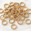 Gold-Filled Stainless Steel Seamless Connecting Ring for DIY Jewelry - Necklace & Bracelet Accessories