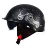 Locomotive Scooter Helmet Motorcycle Half Helmet Men's and Women's Helmet Four Seasons Light Locomotive Retro Helmet Riding