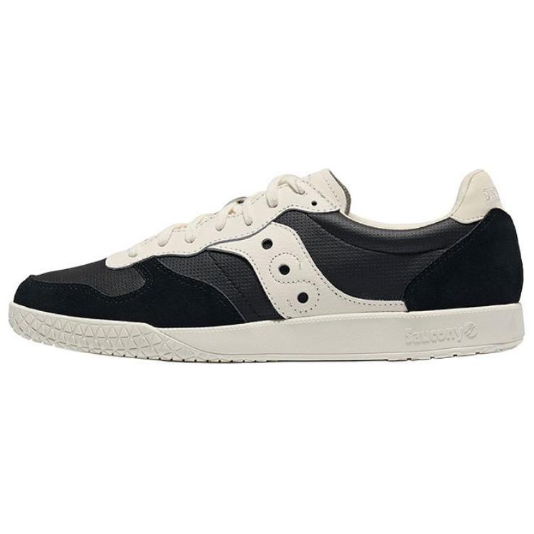 Saucony Bullet CT Fashion Series Versatile Comfortable Non-Slip Low-Top Sneakers Unisex Sneakers Black Brown S79057-12