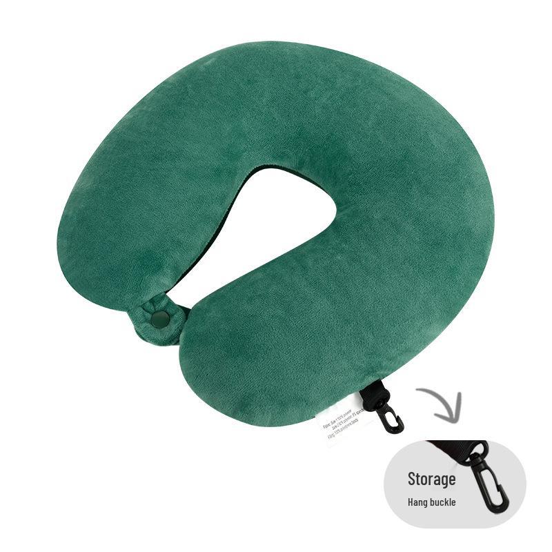 U-Shaped Foam Neck Pillow for Travel, Office Naps, and Car Support