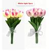 5pcs/15pcs Warm Light LED Artificial Flowers Real Touch Tulip Lamp Tulip Night Light  Photo Prop