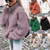 Stylish Winter Women's High Neck Pullover Long Sleeve Sweater For Ultimate Warmth