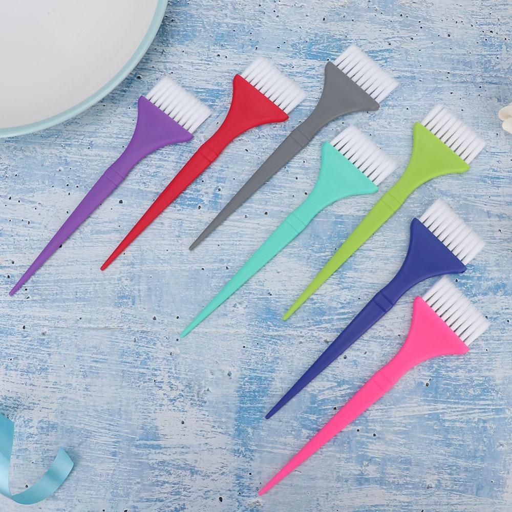 7PCS Long Handle Hair Dyeing Brush Set Soft Brush Hair Dye Brush Hair Coloring Brush Salon Use